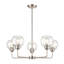 Lustre à 5 lumières de 28 po de largeur Clarington - nickel brossé-1462140698-1462140699