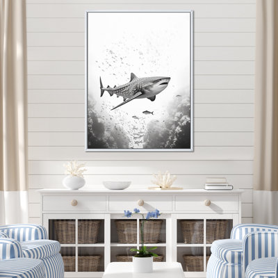 " Monochrome Grey Shark Dance I "