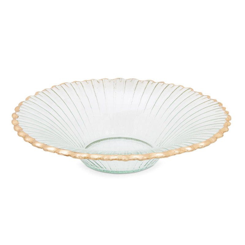 Bol décoratif en verre transparent