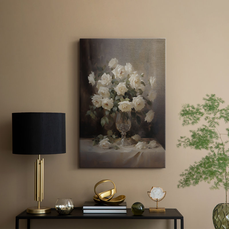 Imprimé floral rétro CCxxxix - galerie Cavas, H 27 po x l 18 po