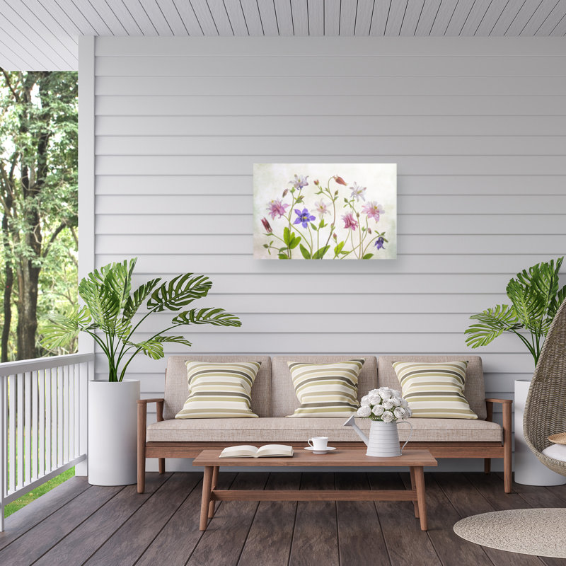 «Columbine On Canvas» par Mandy Disher, reproduction, H 16 po x l 24 po