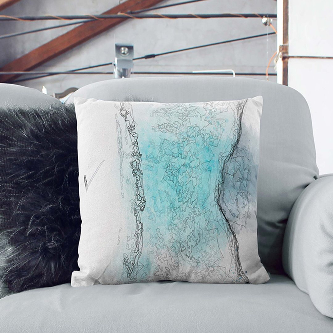 Alone on the Beach Cushion with Filling