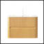 Meuble-lavabo mural flottant avec 2 tiroirs, lavabo en céramique blanche et finition grain de bois naturel, pré-assemblé pour une installation facile-2068121250