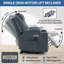 Fauteuil inclinable électrique en chenille avec chaleur et massage-421053936