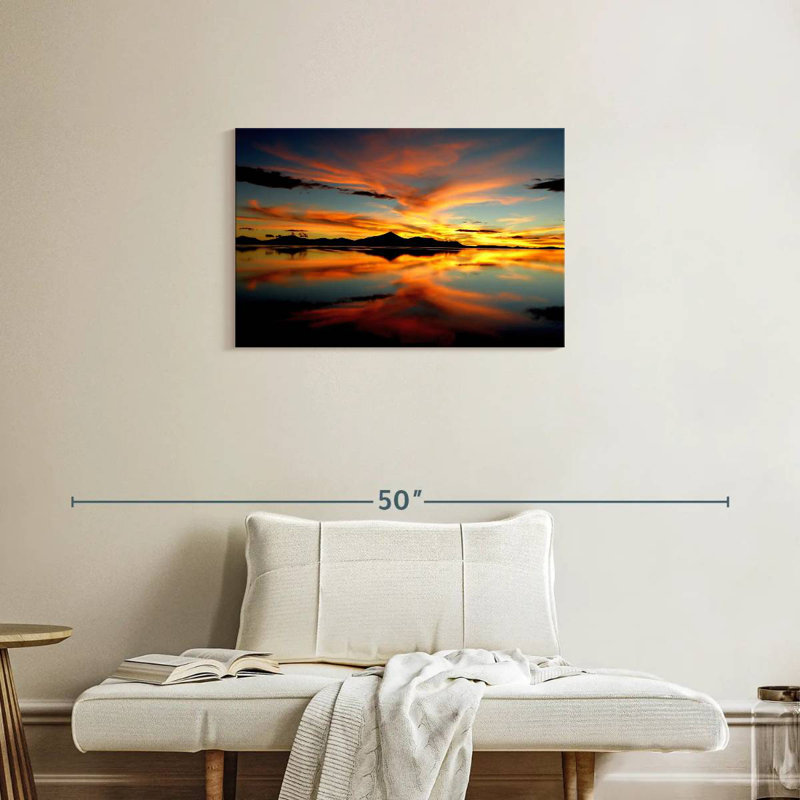 Sunset Lake Horizon, 20" H x 30" W