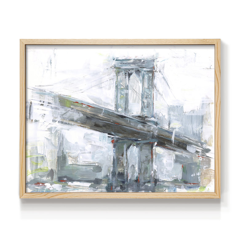 Brilliant City Study IV - Reproduction encadrée - Restickable, Naturel, H 16 po x l 20 po