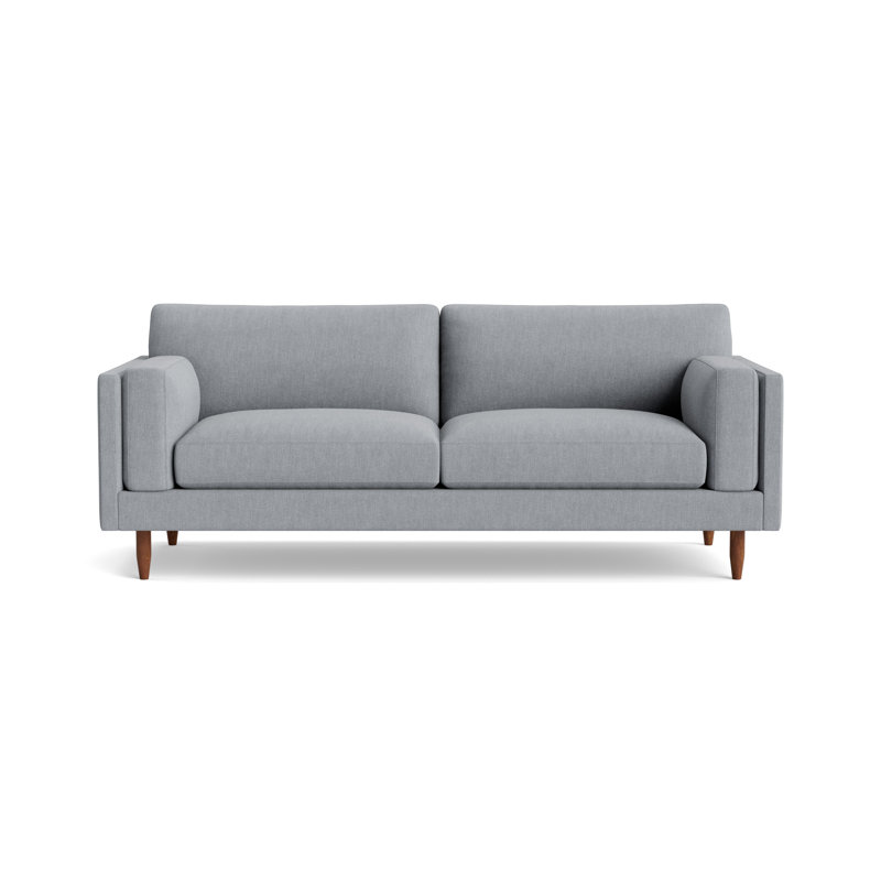 Skinny Fat Sofa ("85"), Performance Weave - Zinc