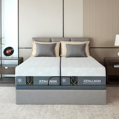 Matelas en mousse viscoélastique imprégnée de gel Renanim