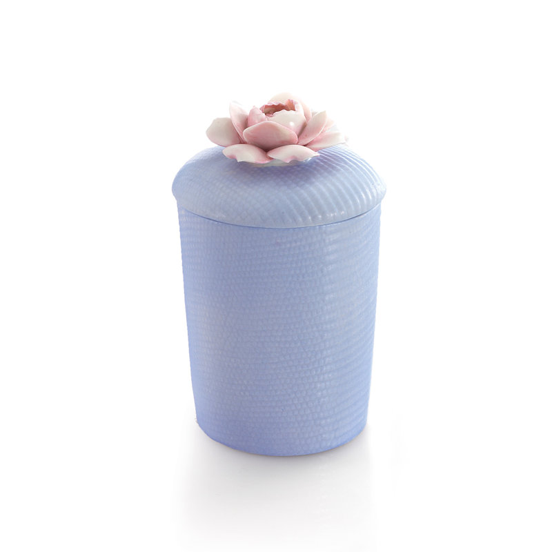 Bougie parfumée Portofino Camelia, Bleu / rose