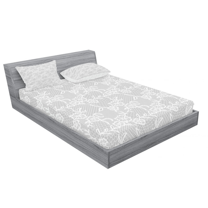Microfiber Damask, Full Pillowcase, Floral