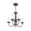 Lustre style chandelier 5 lumières Cloverfield-67131039