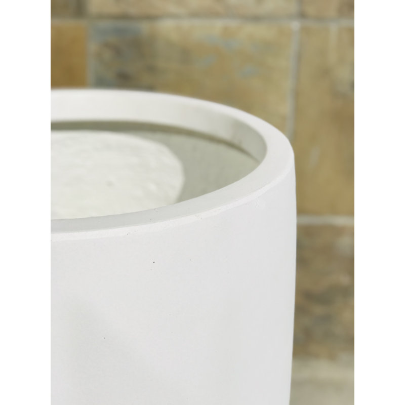 Gethsemane Pot Planter, Pure White, 21.7'' H x 17'' W x 17' D