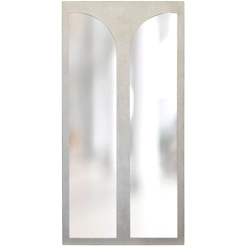 Miroir biseauté pleine longueur Gheorghina, Argent