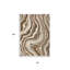 Tapis de couloir abstrait 8 po crème et beige