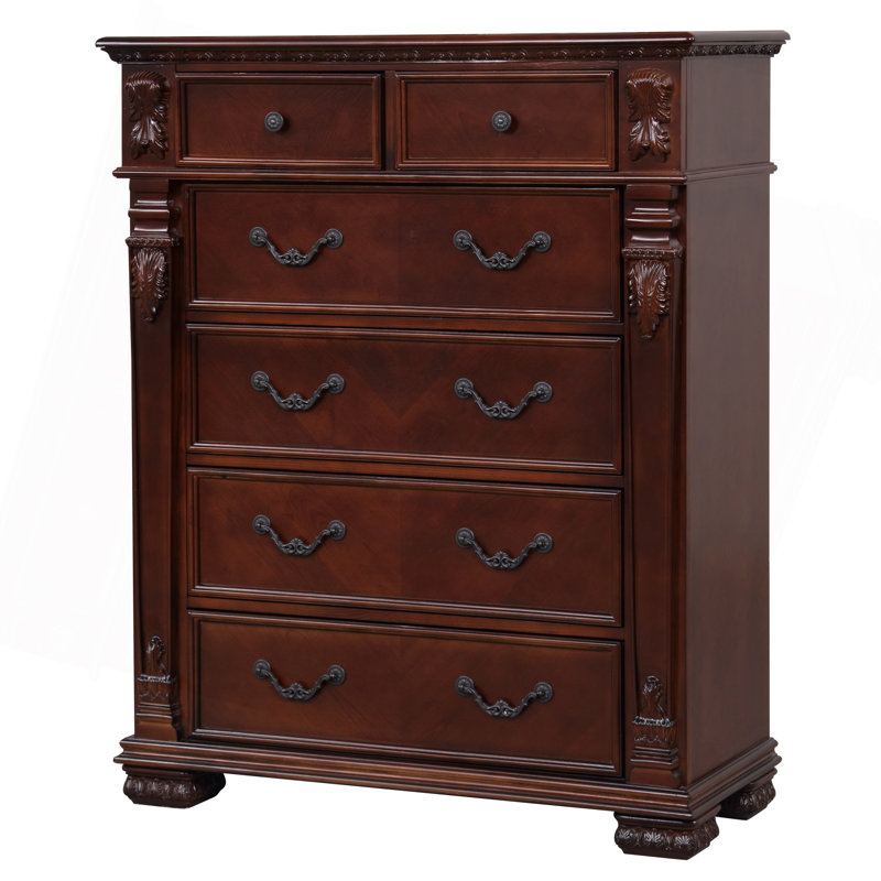 Commode à tiroirs Lyndon, cerisier