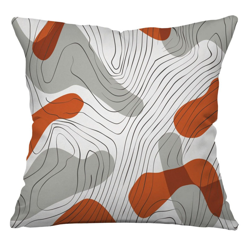 Coussin Wave, H 14 po x l 14 po