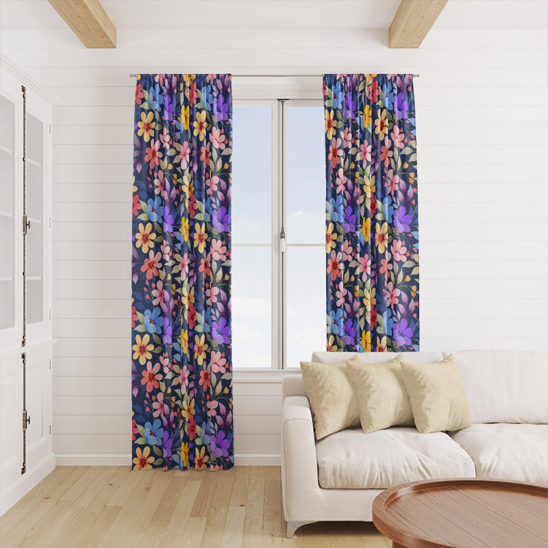 Semi Sheer Curtain Pair, 40" W x 52" L