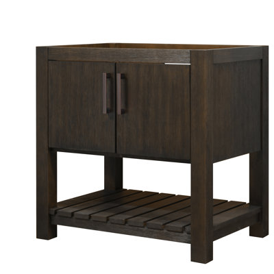 Bromley 30"" Free Standing Single Bathroom Vanity Base -  Wildon HomeÂ®, F113550D3F36489AB3A95B21AD93FFA2