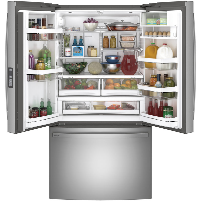 35.75" Counter Depth French Door 23.1 cu. ft. ENERGY STAR Refrigerator, Fingerprint Resistant Stainless Steel