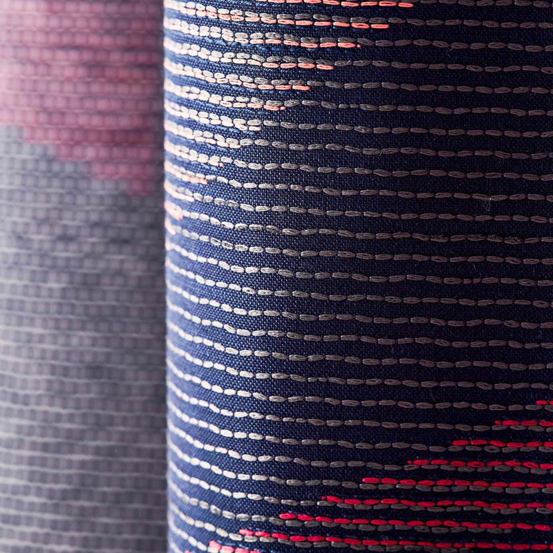 Adaxial Fabric, Ink/Tulip/Coral