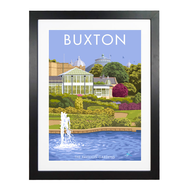 Buxton Derbyshire - Print, Black Framed, 50cm H x 40cm W x 1cm D