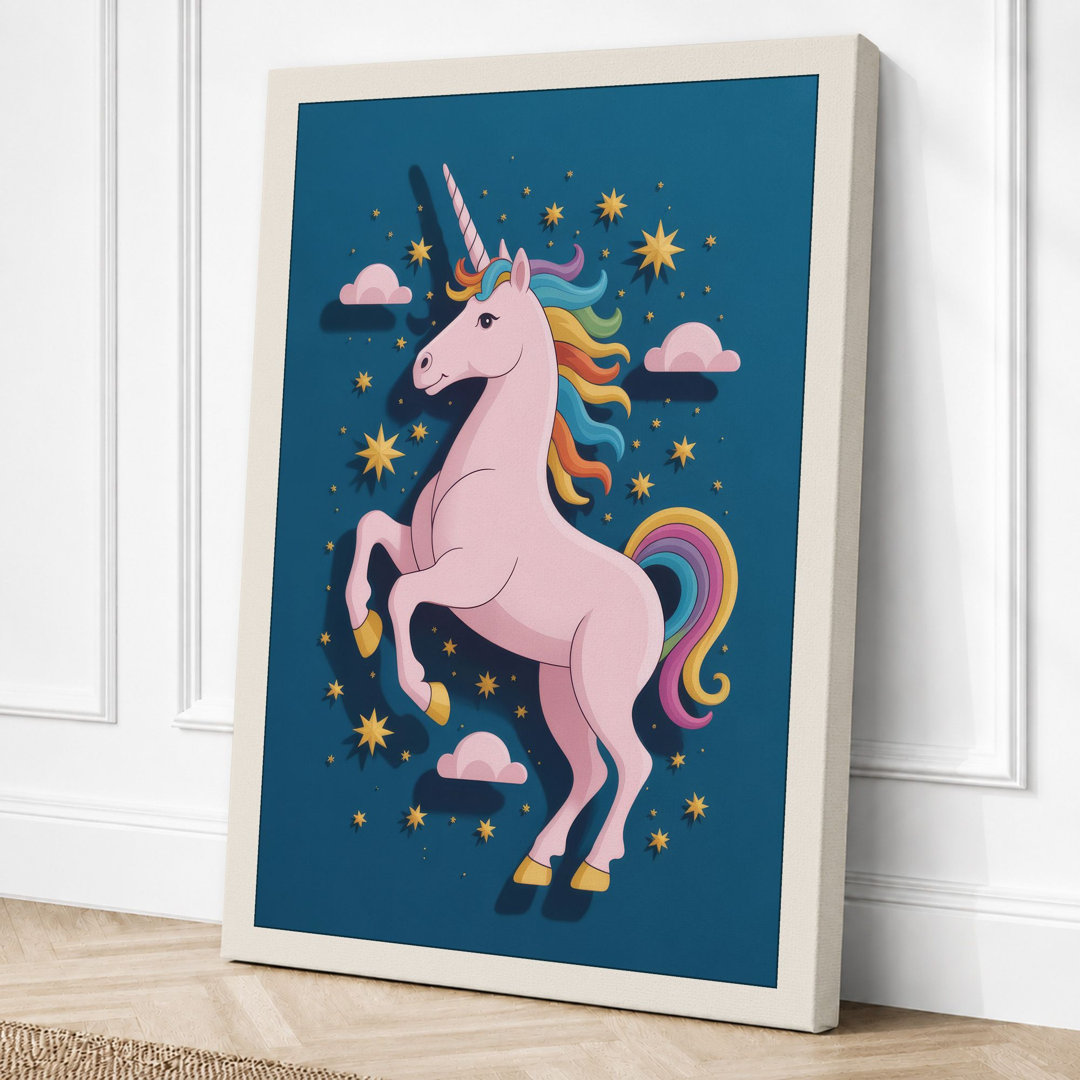 Magical Unicorn Dreams Maximalist - Wrapped Canvas