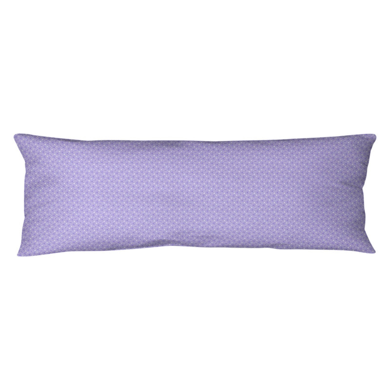 Katelyn Elizabeth Polyfill Body Pillow, Hexagonal Lattice, Light Purple