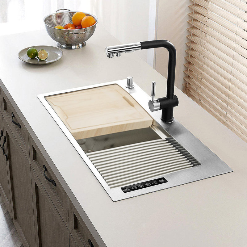 25'' L Single Bowl Stainless Steel Kitchen Sink
