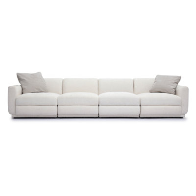 Frome Cream Chenille Modular Long Sofa