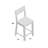 Shawn Solid Wood Counter Stool with Solid Wood Frame