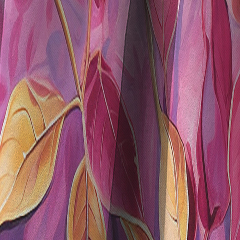 Cristal - Rideau à feuilles - Rideau occultant à motif floral - 1 panneau, L 52 po x L 120 po
