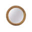 Maui - Miroir mural rond 36 po - Finition naturelle