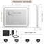 LED Vanity Mirror with Lights, 3 Colour Modes, Touch Control, USB Port, 58 x 46 cm