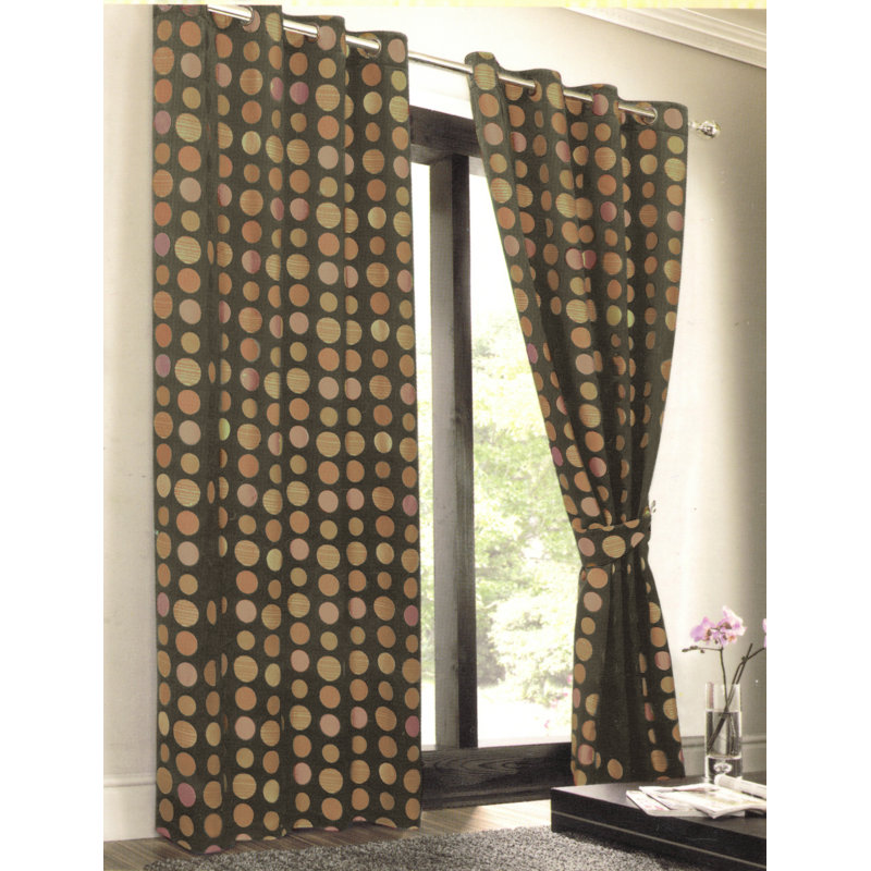 Chantelle Room Darkening Curtain Single Panel, 55" W x 108" L, Frappe