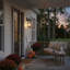 Applique murale d'extérieur 21,7 po 2 lumières Dusk to Dawn avec abat-jour en verre (paquet de 1)-1358758132-1358758135
