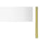 Lighting, H 20 po, lampe de table, marbre blanc, abat-jour ivoire / crème, contemporain