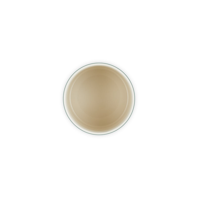 Le Creuset Stoneware Signature Utensil Crock, 2.7 Qt. - Sea Salt, 5.5" H x 5.1" W x 5.1" D, White