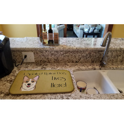 Tapis de séchage pour chien en vie corgi
