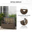 Banc de rangement pour patio, mobilier d'extérieur-1628939559
