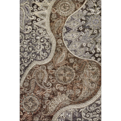 Premium Machine Washable Jamestown AMF1078 Swirl Rug
