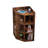 3-Tier Corner Cabinet Storage with USB Ports and Outlets,Corner Cube Storage Organizer for Small Spaces,Retro-533848619