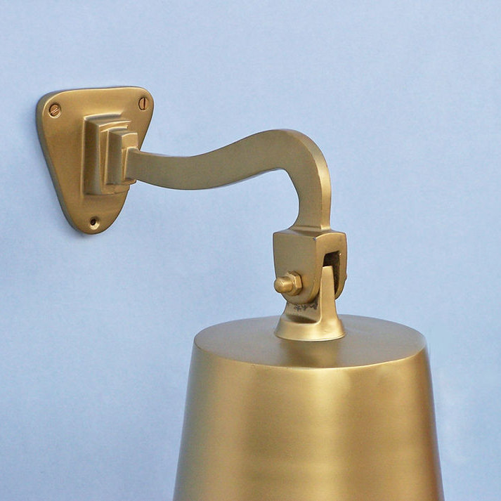 Décoration murale cloche de bateau suspendue, H 15 po x l 10 po x P 10 po