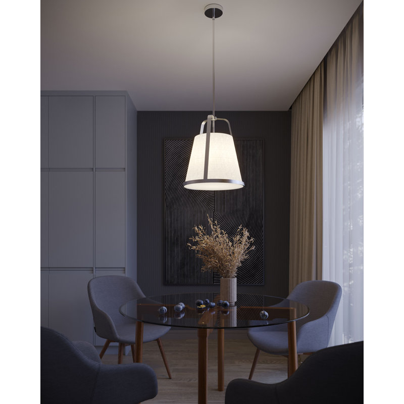 Luminaire suspendu 18 po Lizzette, Nickel satiné