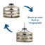 Luminaire suspendu cylindrique à 3 lumières Kingsley-1493774968