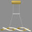 Luminaire suspendu moderne à hauteur de lustre en forme de vague moderne à DEL-655552602