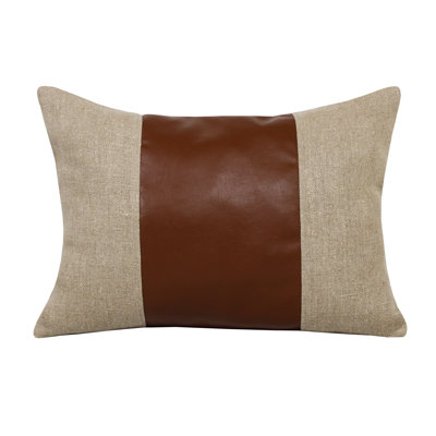 Linen Lumbar Rectangular Pillow Cover & Insert
