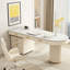 Bureau blanc pur en pierre frittée-1518306889