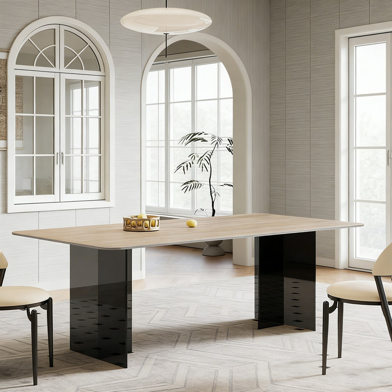 Declan, 7 Pieces: Table, 6 Chairs, 29.53" H x 78.74" W x 31.5" D