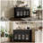 Farmhouse Large Buffet Sideboard Cabinet,kitchen Cabinet Display Cabinet With Adjustable Shelf-1815391288