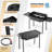 3-Burner High Pressure Propane Outdoor Stove with Removable Side Shelves and Windscreen
